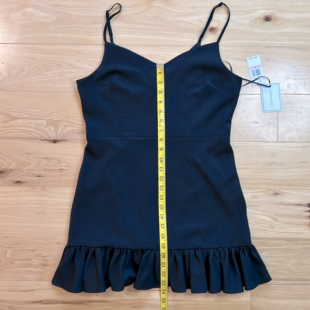 NWT 1.State Black Fit and Flare Sweetheart Neck Dress | Size 10 - Picture 2 of 6